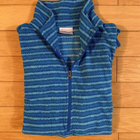 Blue Columbia 1/2 zip fleece sweater size M - Picture 2 of 5